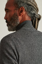 Washable Cotton Cashmere Quarter Zip