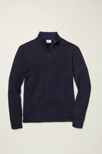 Washable Cotton Cashmere Quarter Zip