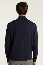 Washable Cotton Cashmere Quarter Zip