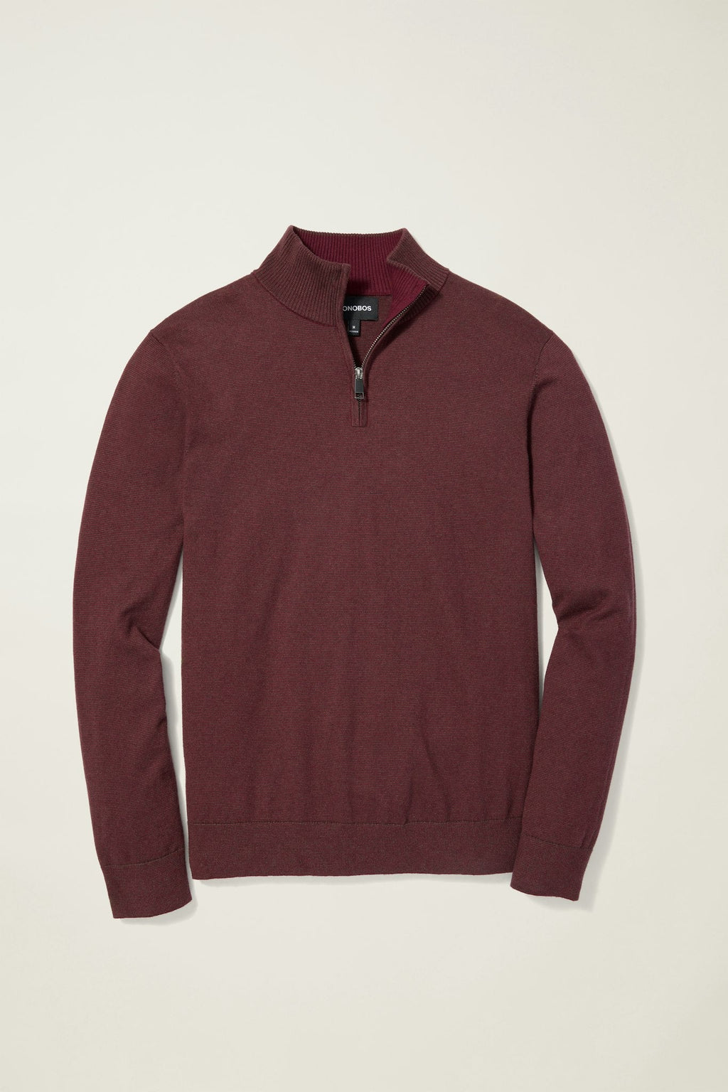 Washable Cotton Cashmere Quarter Zip