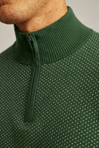 Washable Cotton Cashmere Quarter Zip