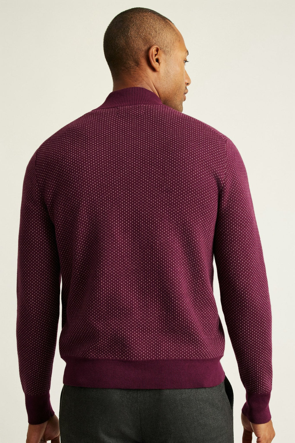 Washable Cotton Cashmere Quarter Zip