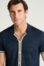 Hudson Linen Cotton Cabana Sweater Polo
