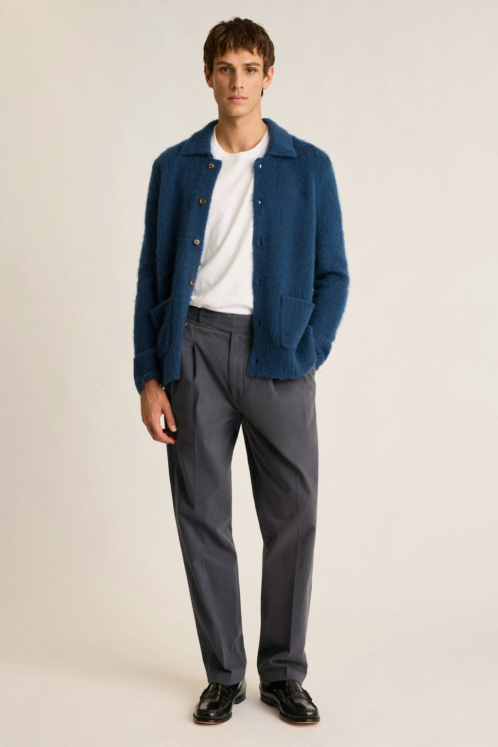 Brushed Wool Cardigan