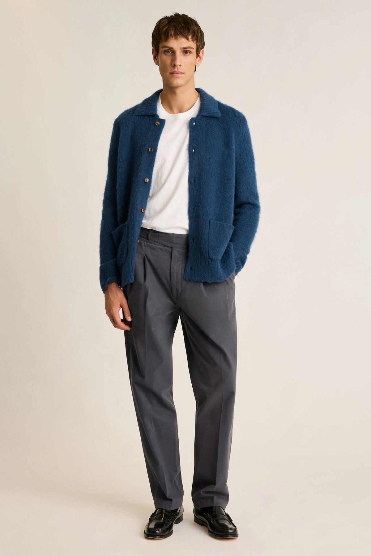 Brushed Wool Cardigan