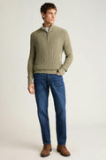 Italian Linen Cotton Quarter Zip