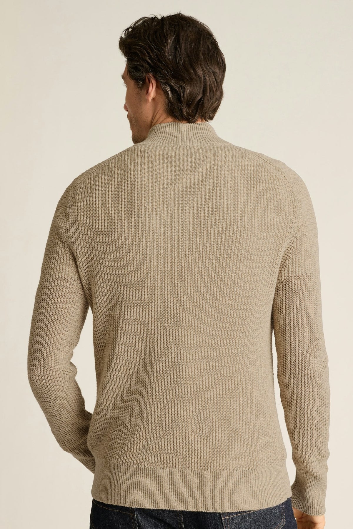 Italian Linen Cotton Quarter Zip