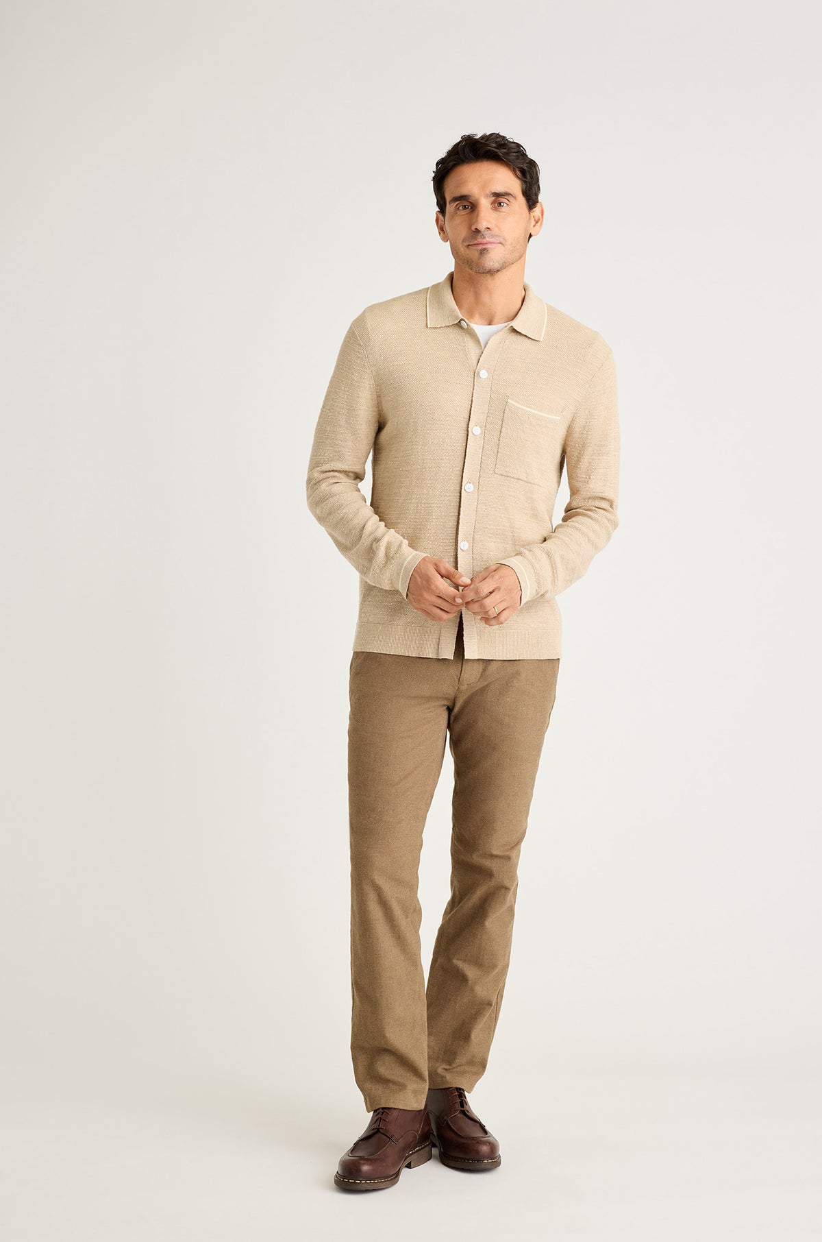Hudson Long Sleeve Sweater Polo