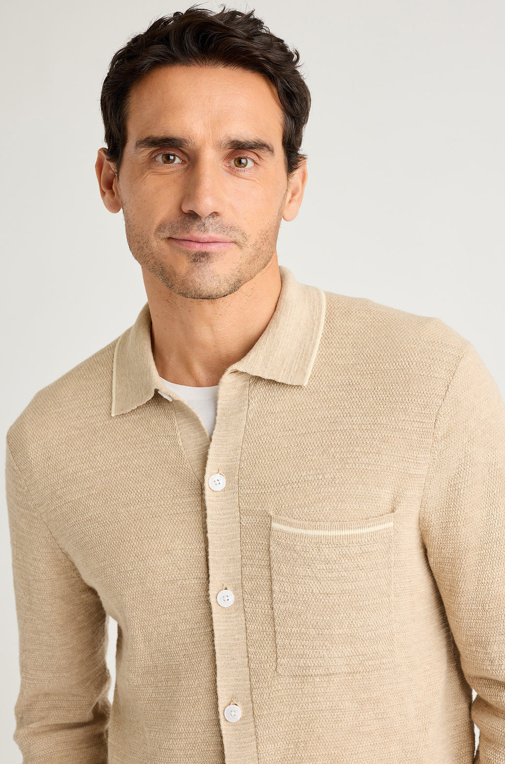 Hudson Long Sleeve Sweater Polo