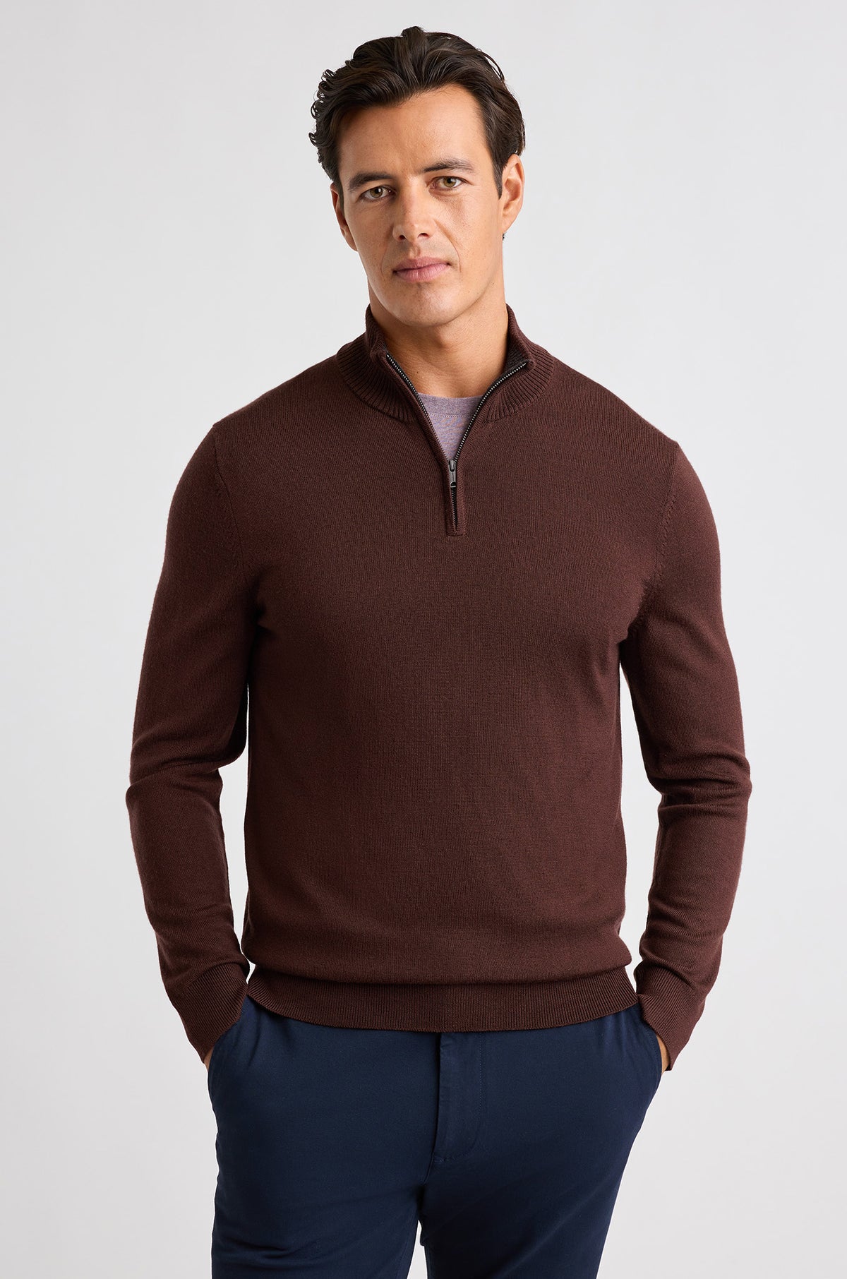 Washable Merino Quarter Zip