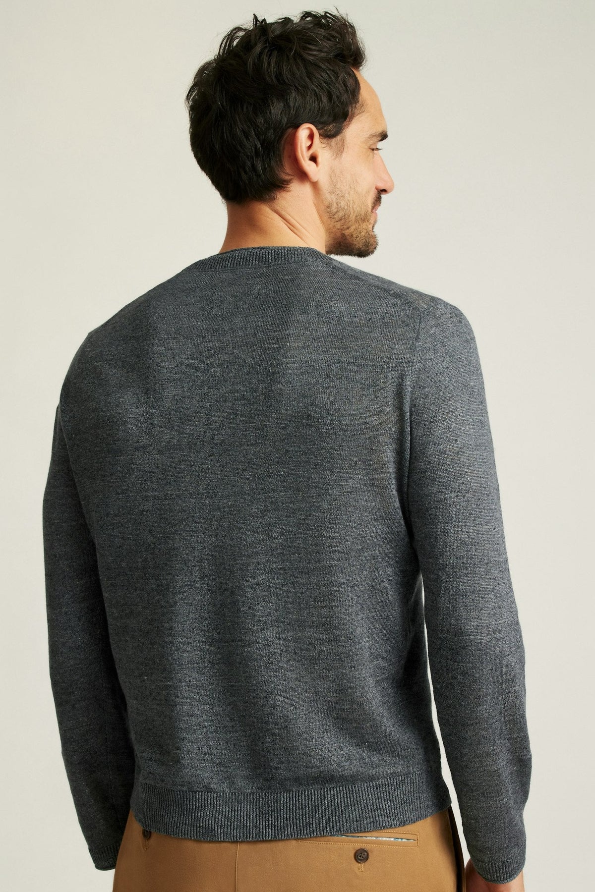 Italian Linen Roll Neck Sweater