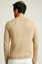 Italian Linen Roll Neck Sweater