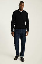 Merino Long Sleeve Sweater Polo