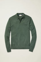 Merino Long Sleeve Sweater Polo