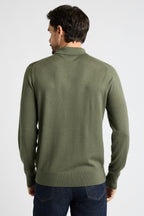 Washable Merino Long Sleeve Sweater Polo