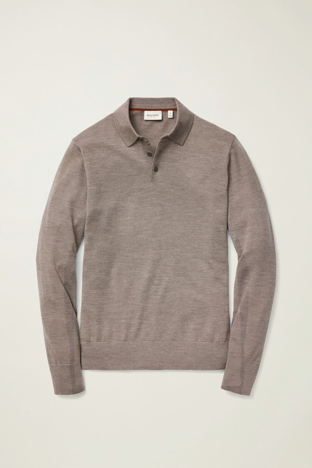 Merino Long Sleeve Sweater Polo