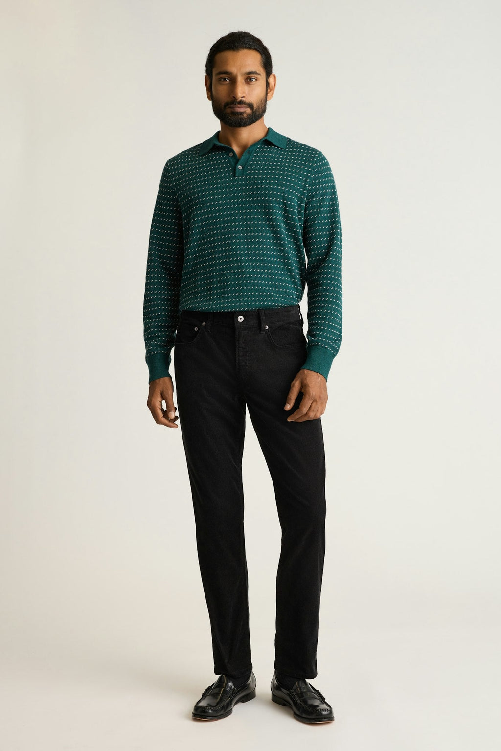 Hudson Long Sleeve Sweater Polo