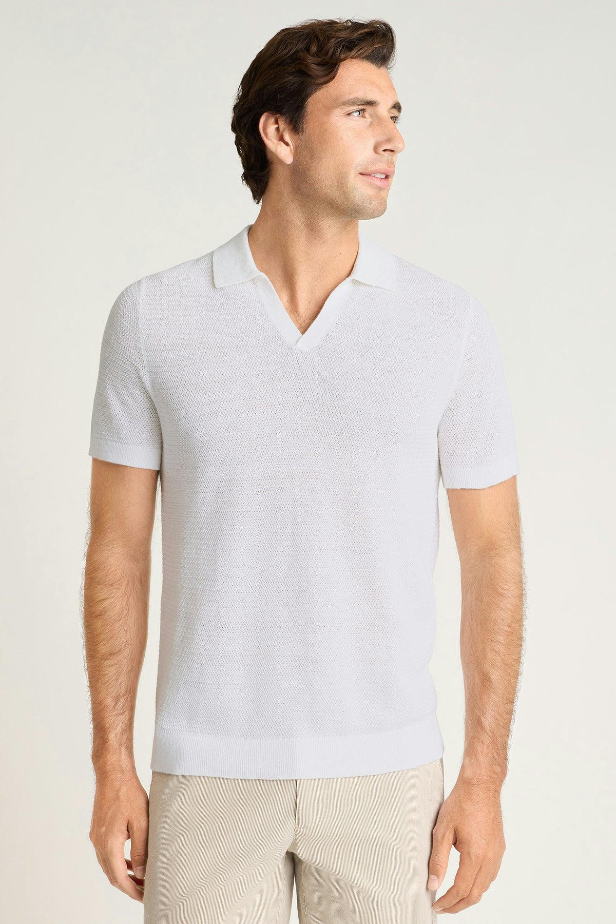 Hudson Linen Cotton Sweater Polo
