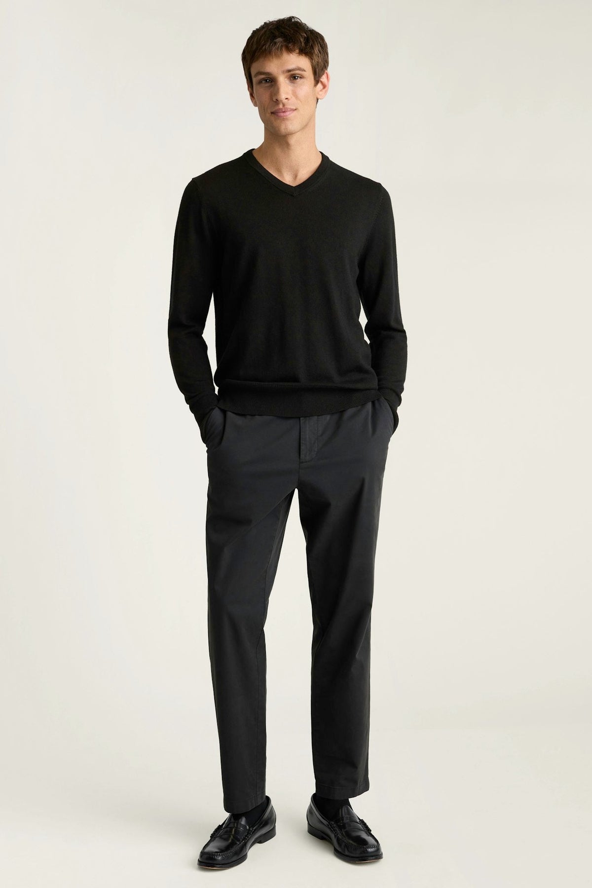 Washable Merino V-Neck Sweater