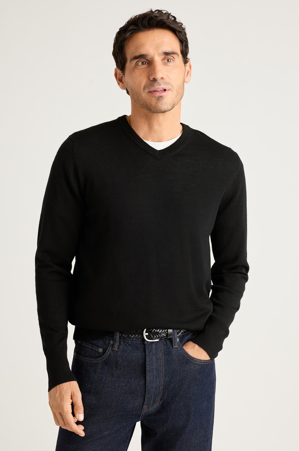 Washable Merino V-Neck Sweater
