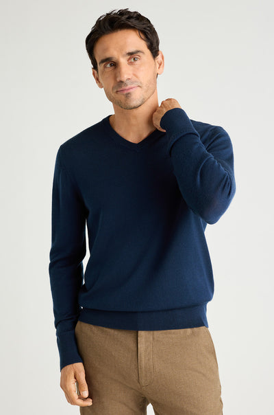 Washable Merino V-Neck Sweater