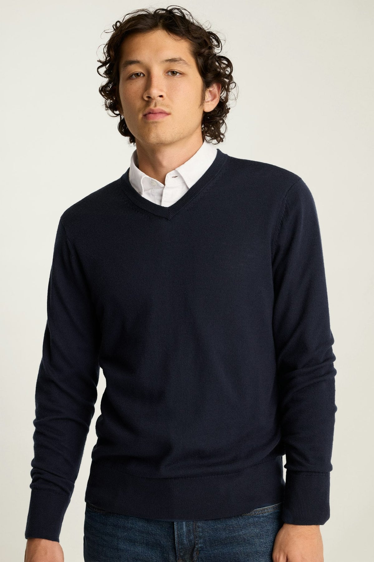 Washable Merino V-Neck Sweater