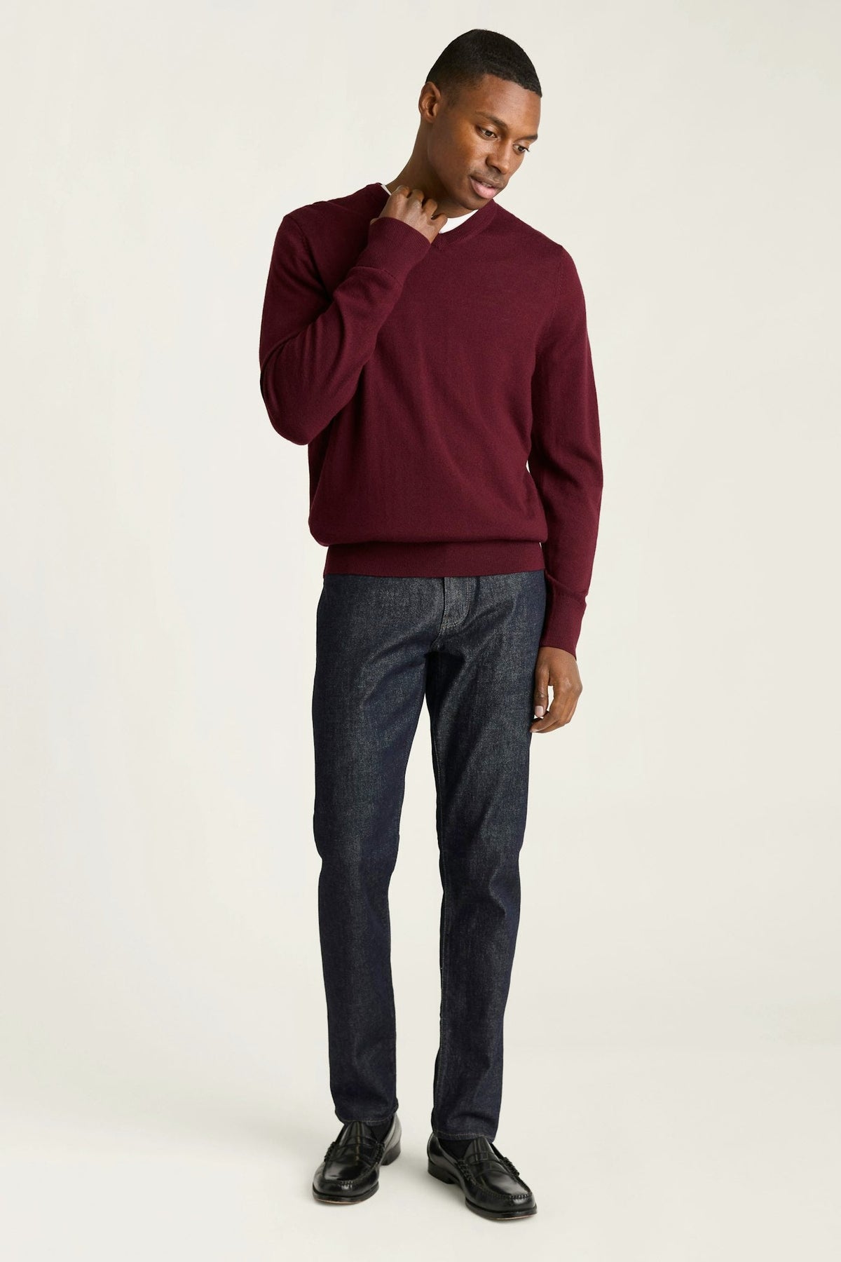 Washable Merino V-Neck Sweater