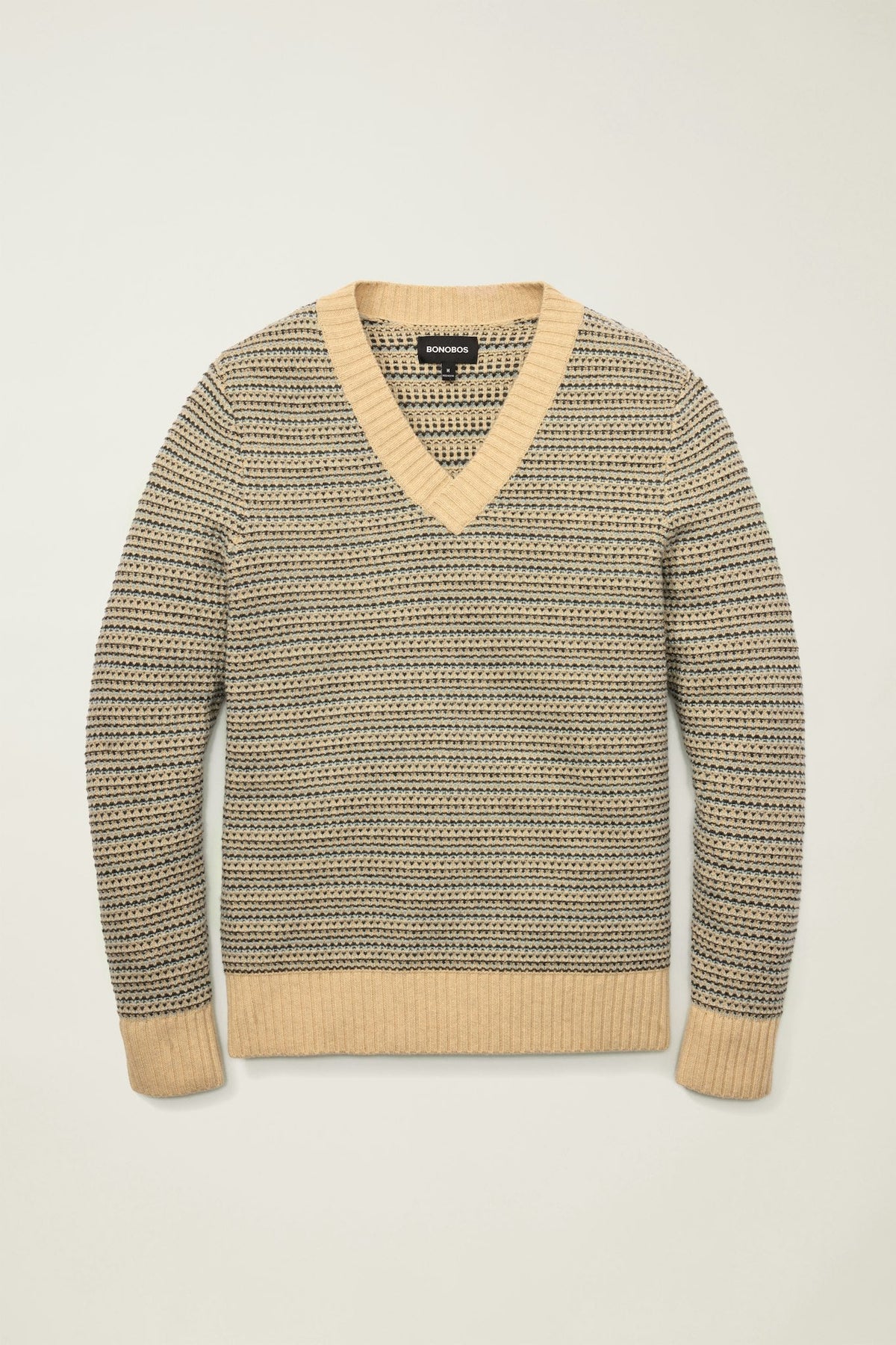 Tricolor V Neck Sweater