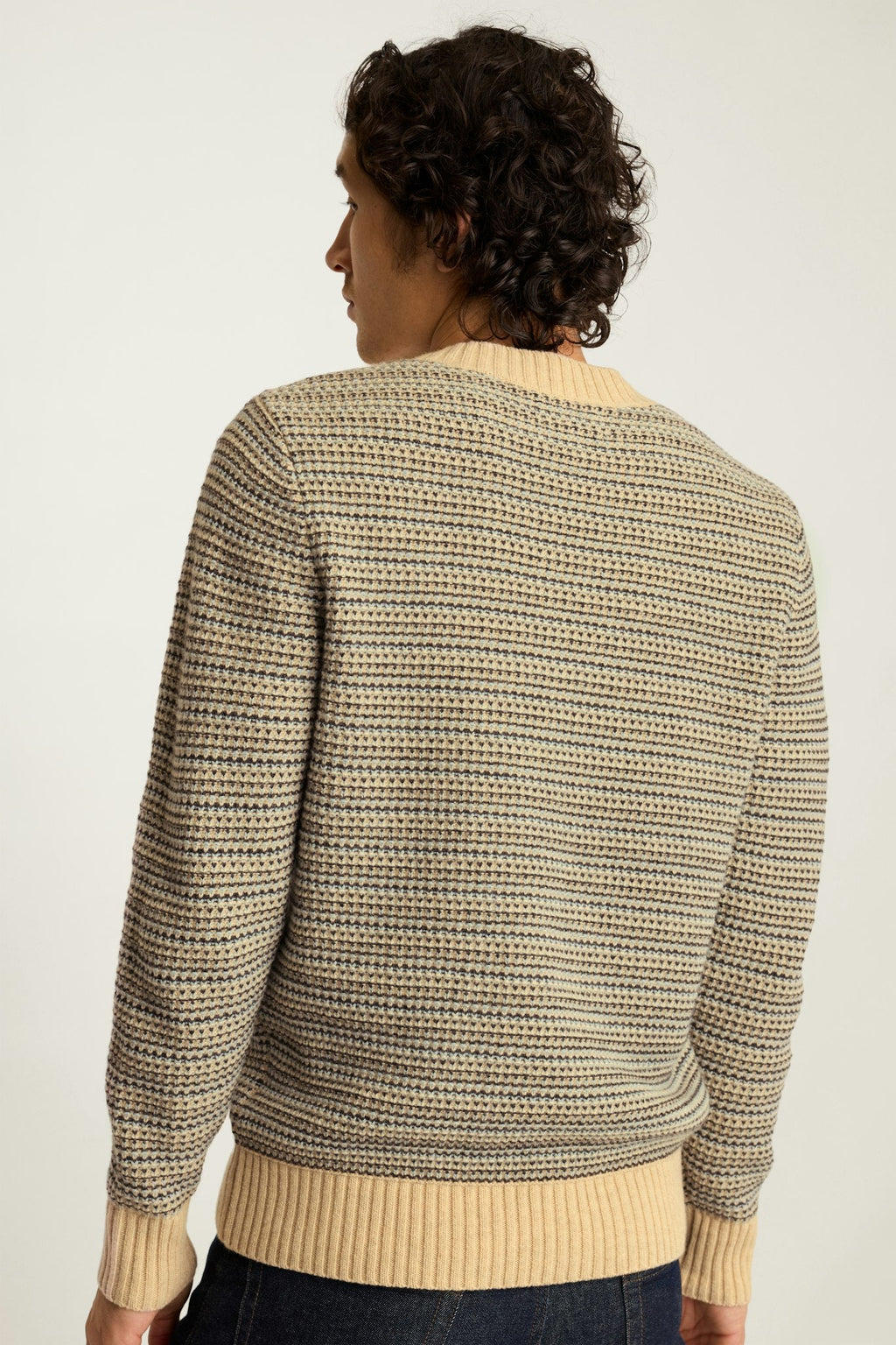 Tricolor V Neck Sweater