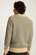 Tricolor V Neck Sweater