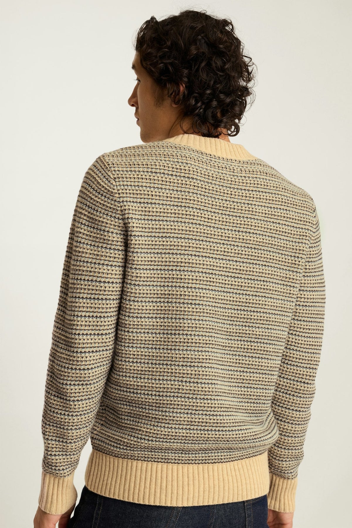 Tricolor V Neck Sweater