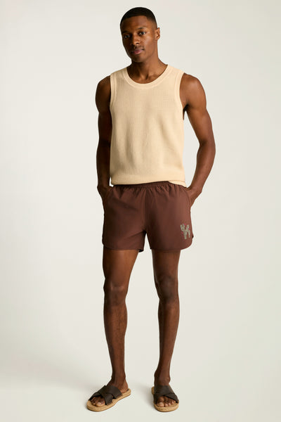 Throwback Swim Trunks
