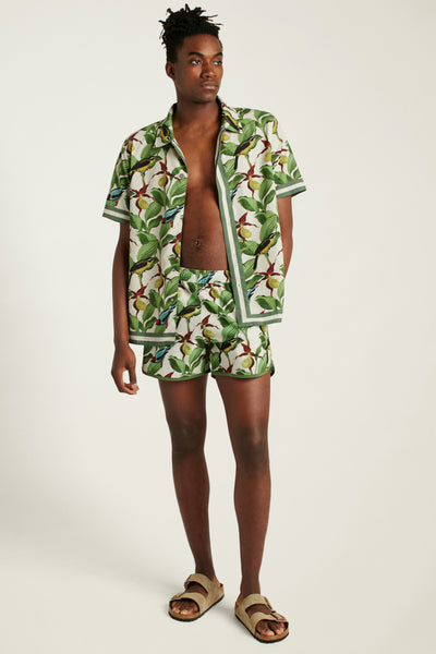 Throwback Swim Trunks