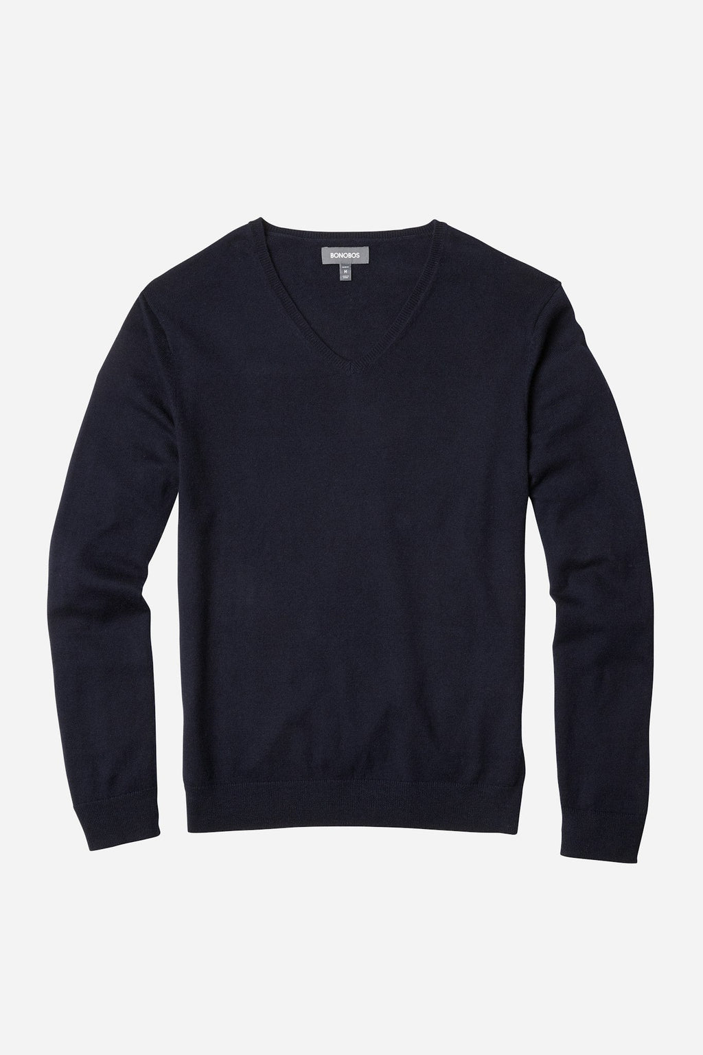 Cotton Cashmere V-Neck Sweater