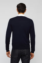 Cotton Cashmere V-Neck Sweater
