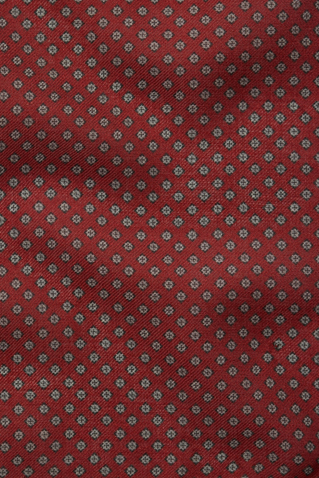 Premium Pocket Square - red geo