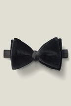 Velvet Empire Tuxedo Bowtie - black velvet