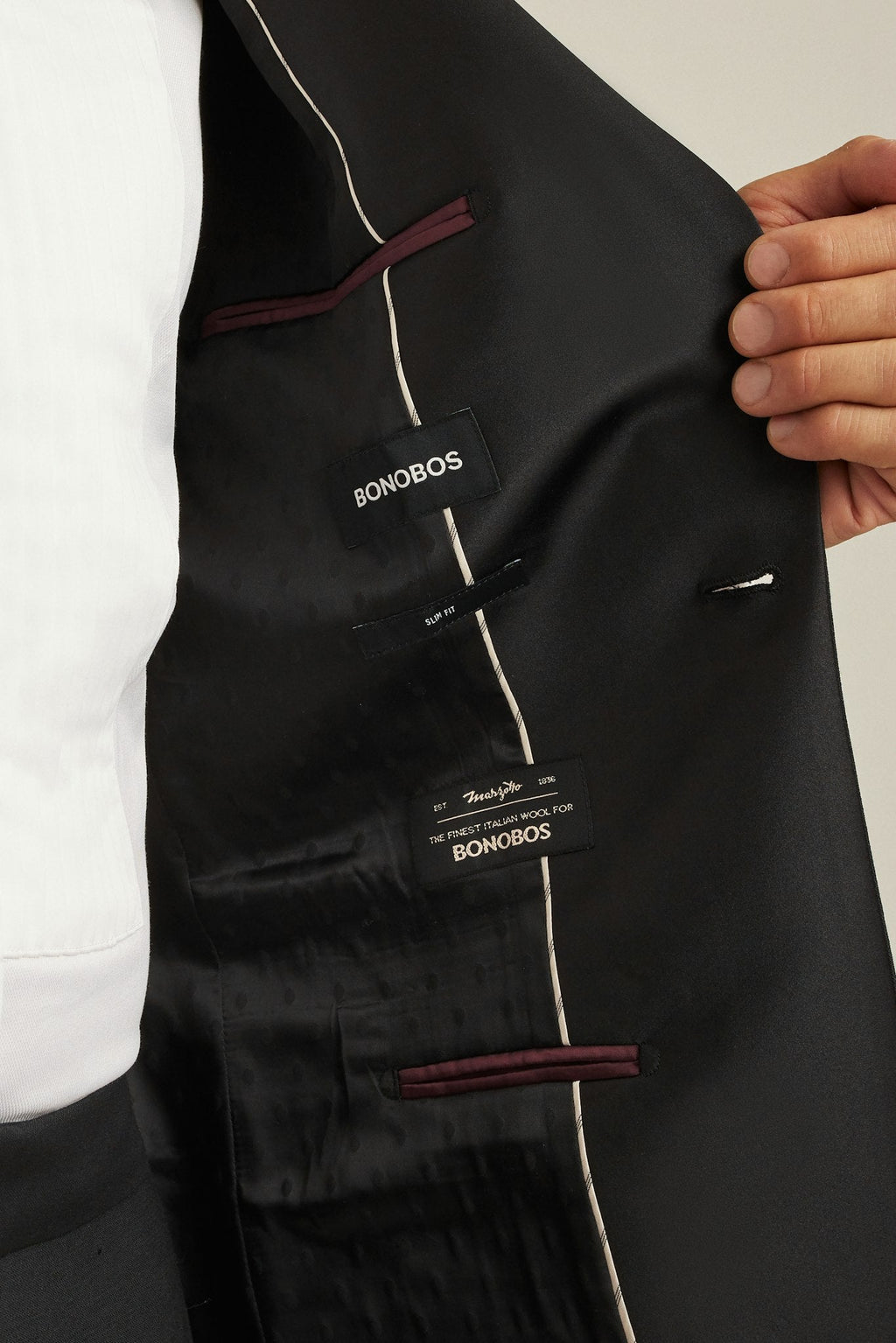 Empire Stretch Italian Wool Tuxedo Jacket
