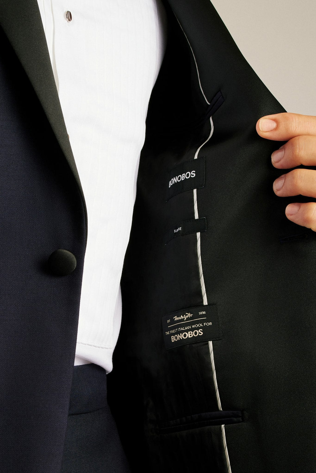 Empire Stretch Italian Wool Tuxedo Jacket