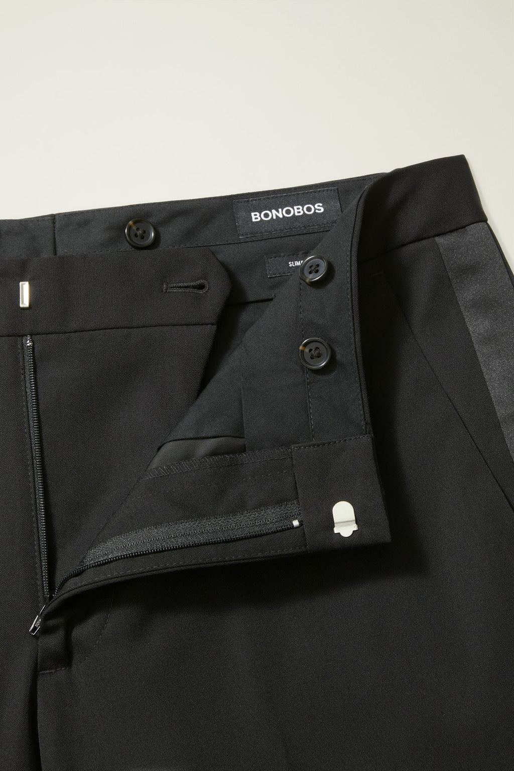Capstone Italian Wool Tuxedo Pant
