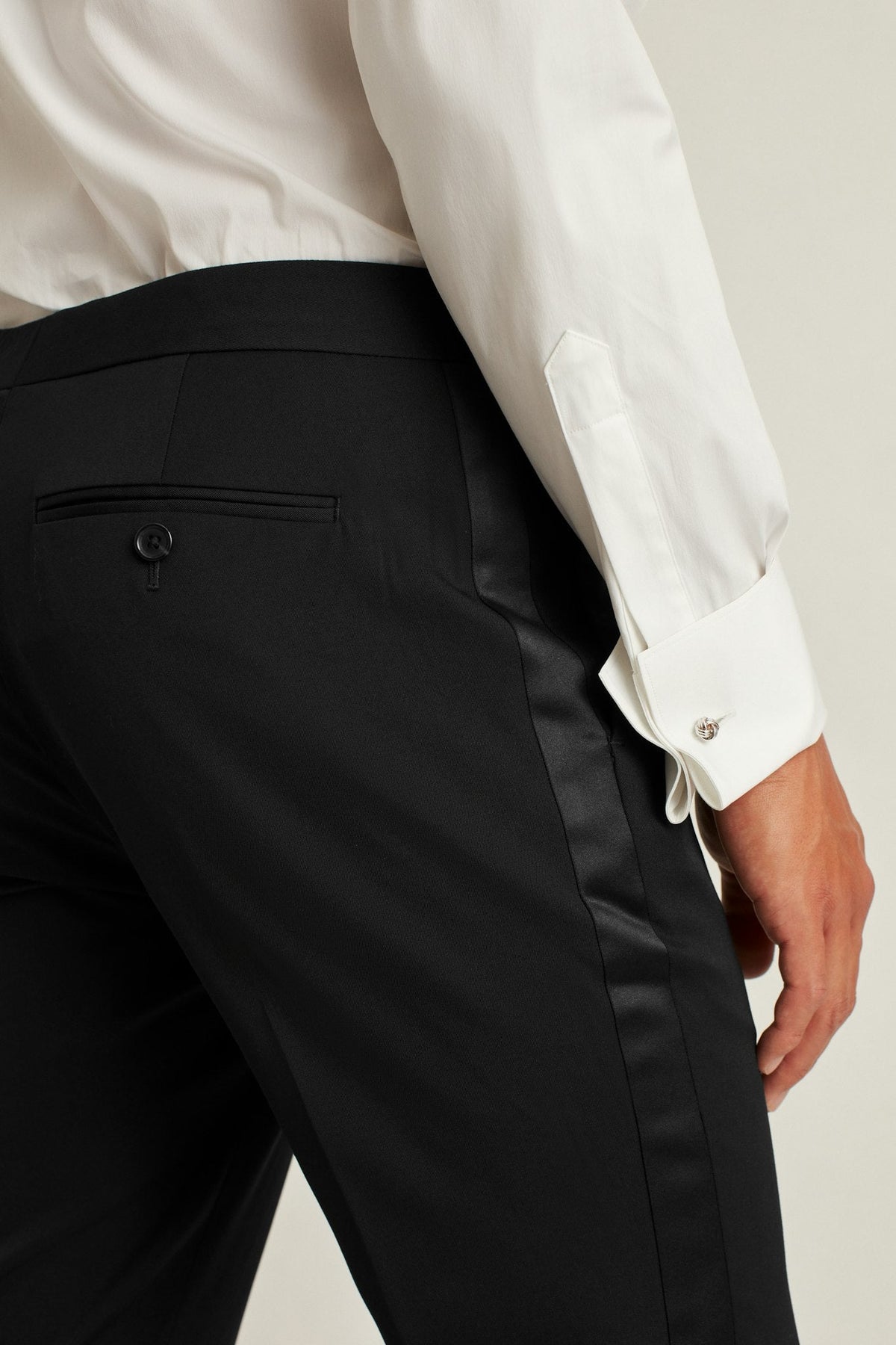 Capstone Italian Wool Tuxedo Pant
