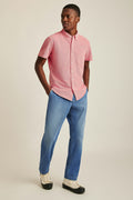 Knit Oxford Short Sleeve Shirt