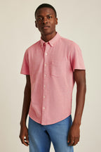 Knit Oxford Short Sleeve Shirt