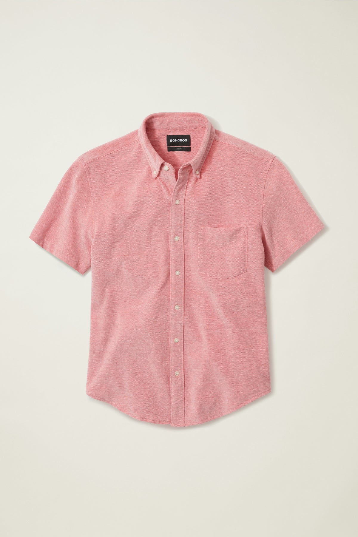 Knit Oxford Short Sleeve Shirt