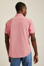 Knit Oxford Short Sleeve Shirt