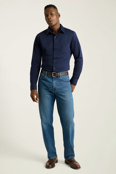 Tech Pique Button Down Shirt
