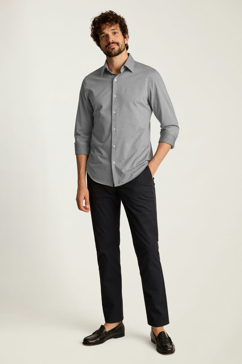 Tech Pique Button Down Shirt