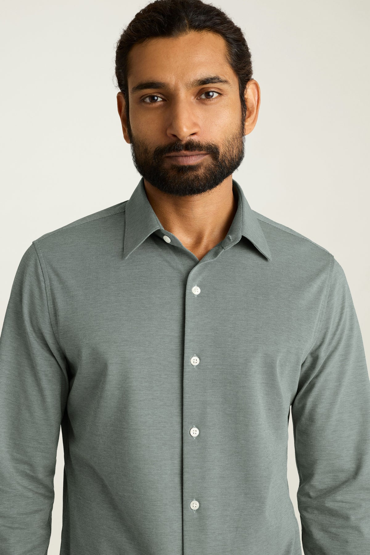 Tech Pique Button Down Shirt