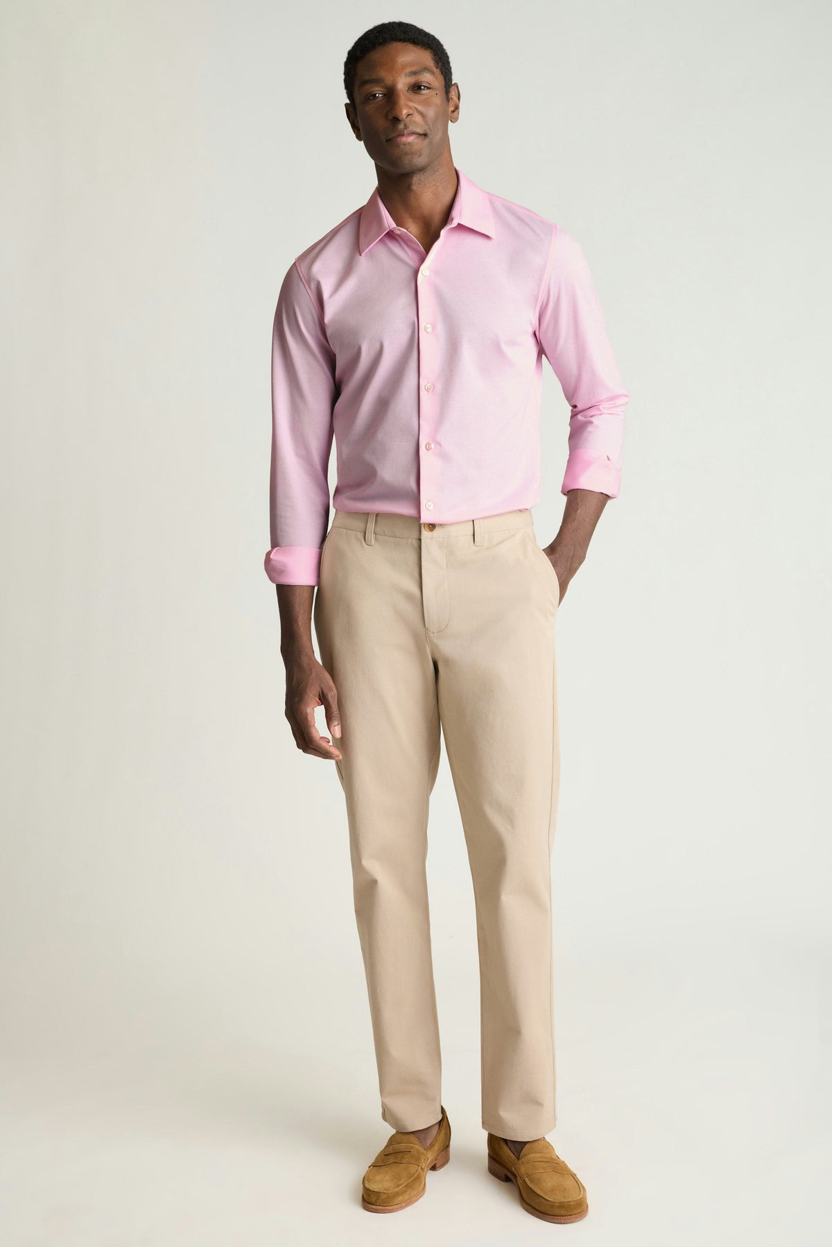 Tech Pique Button Down Shirt