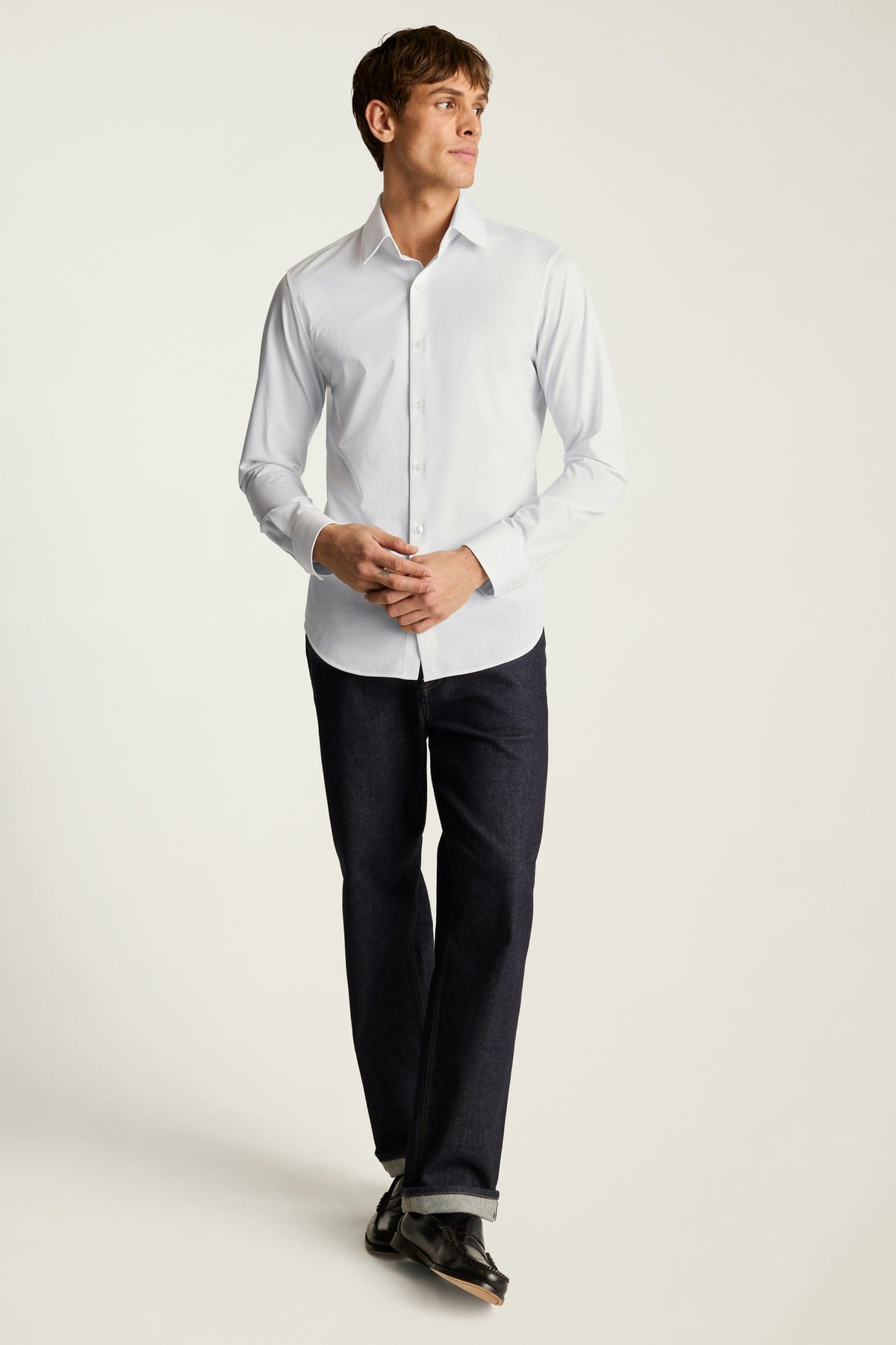 Tech Pique Button Down Shirt